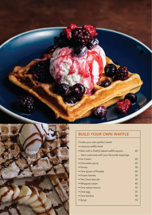 Original menu for Kuumba Moka Telfair, page 3