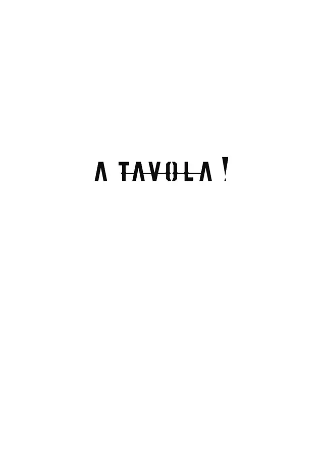 Original menu for A Tavola!, page 1