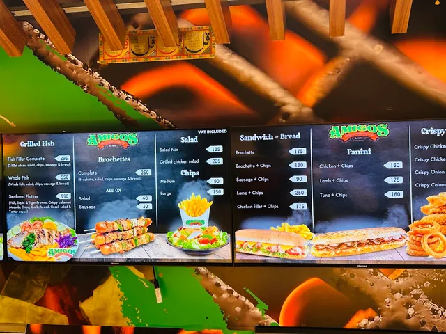 Original menu for Amigos Resto & Grill Vacoas, page 1