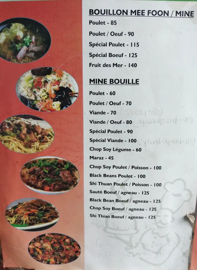 Original menu for Bonto Wok Official, page 1