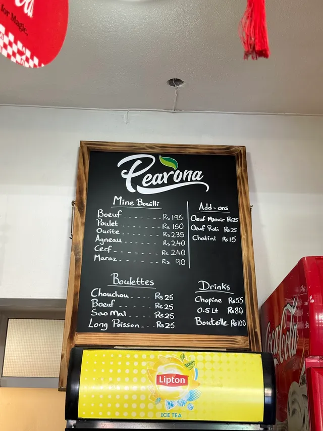 Original menu for Chef Léon, page 1