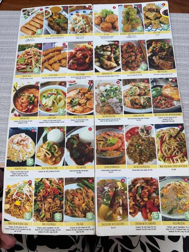 Original menu for Kasafé, page 1