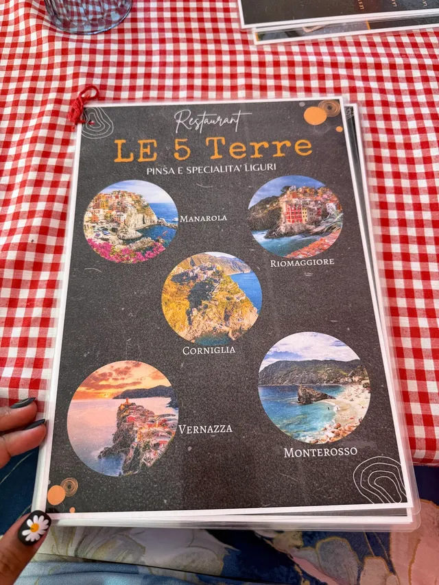 Original menu for Le 5 Terre Restaurant et Pinsa, page 2