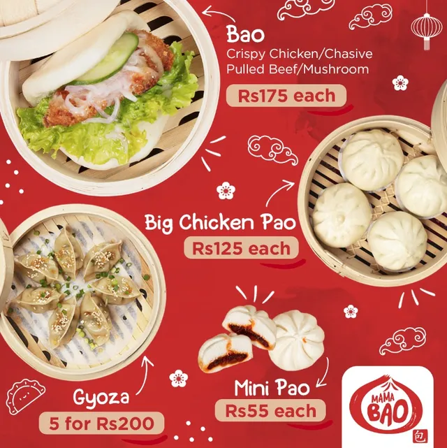 Original menu for Mama Bao, page 1