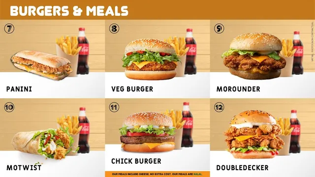 Original menu for MoBistro, page 1