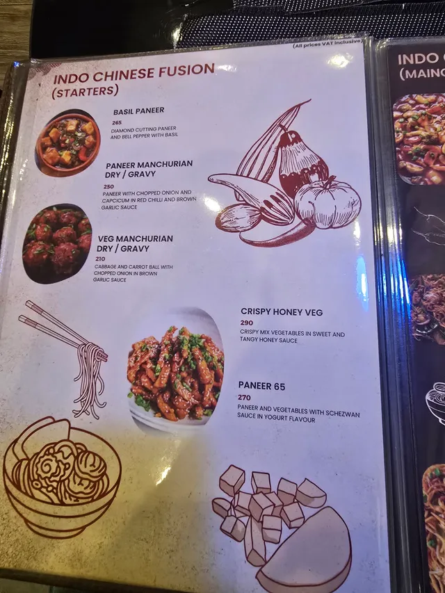 Original menu for Ninety Nine Bistro, page 1