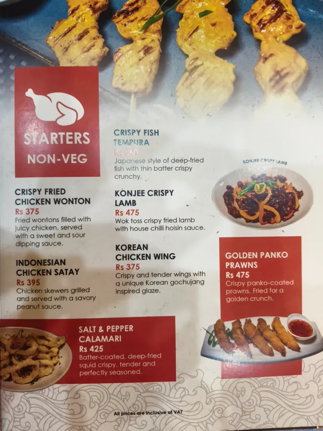 Original menu for Orient flame, page 3