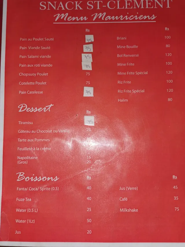 Original menu for Roma Pizza Restaurant, page 2