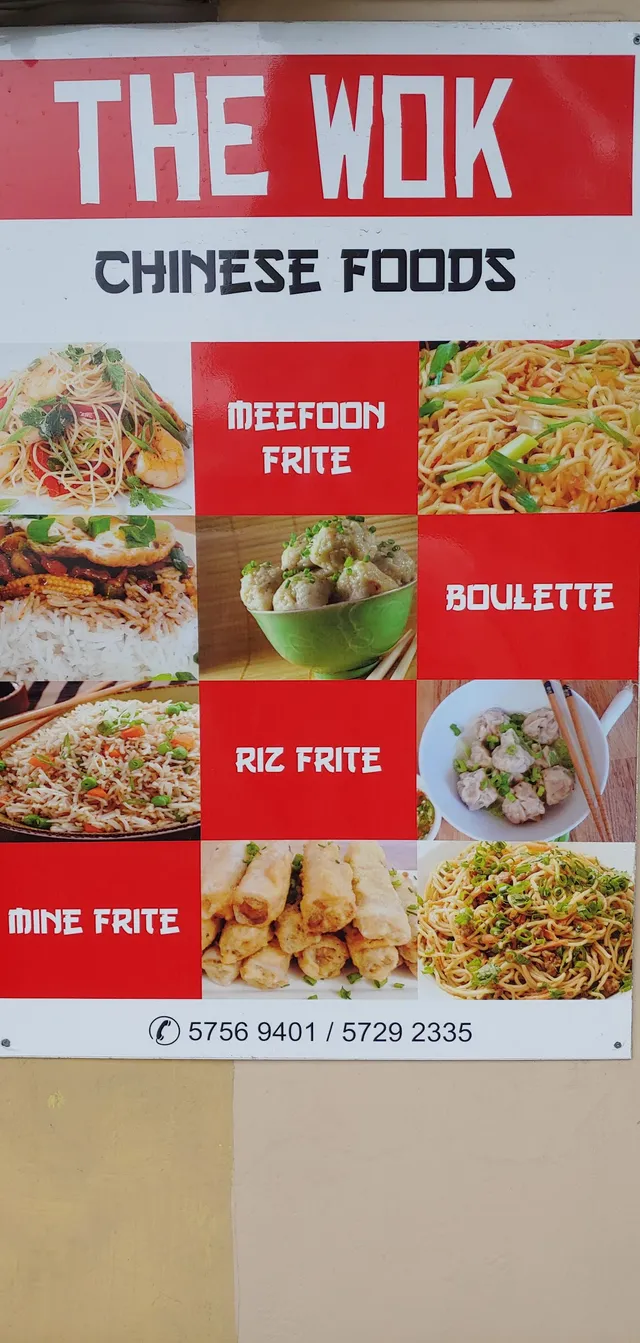 Original menu for The wok snack, page 2